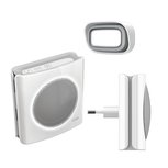 Extel diBi kit white draadloze deurbel met 2 ontvangers 081745 Extel diBi kit white draadloze deurbel met 2 ontvangers 081745
