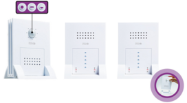 M-E DGF-300 draadloze bewegingsmelder + 2 ontvangers M-E DGF-300 draadloze bewegingsmelder + 2 ontvangers