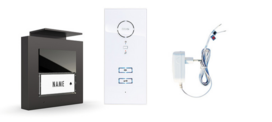 M-E ADV-10101-AW bedrade audio intercom deurbel antraciet M-E ADV-10101-AW bedrade audio intercom deurbel antraciet