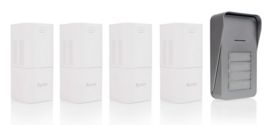 Tweedekansje | Byron DIC-21545 Draadloze audio deurbel voor 4 appartementen Tweedekansje | Byron DIC-21545 Draadloze audio deurbel voor 4 appartementen